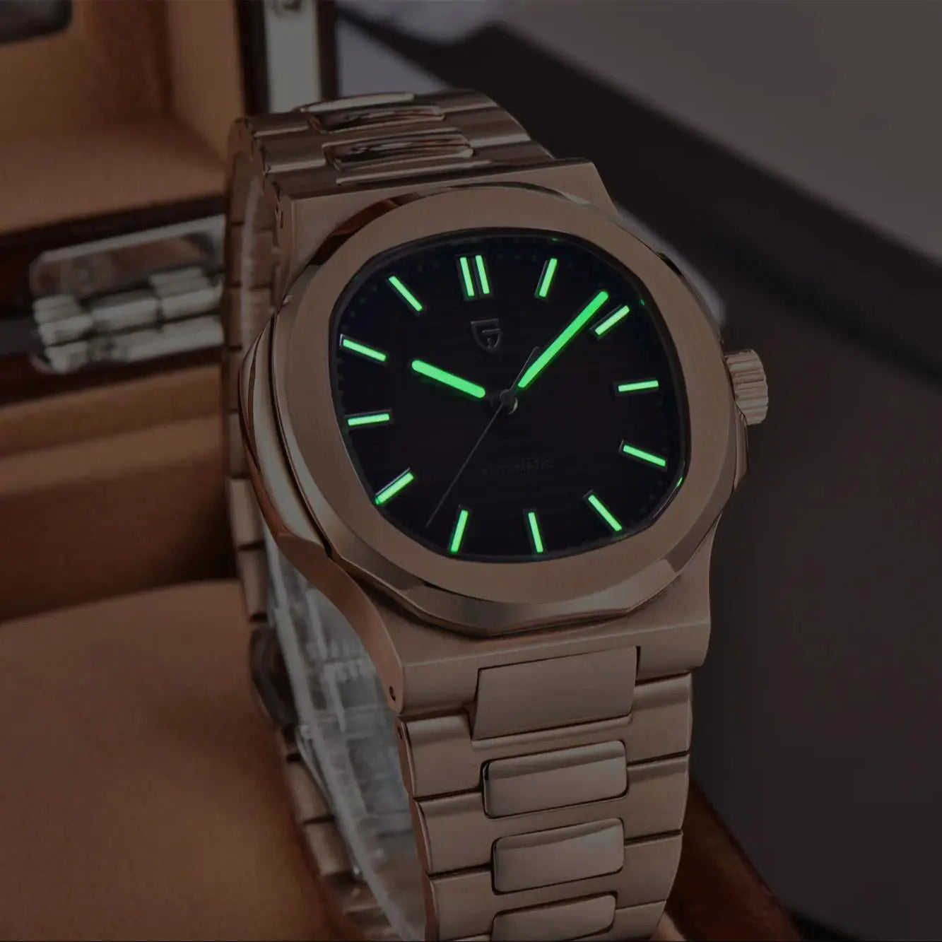 PAGANI DESIGN Men's Watches 2025 New Luxury Rose Gold Automatic Watch Men Sapphire crystal Waterproof Mechanical Wrist Watch Men